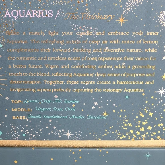 Anthropologie Aquarius Scented Candle 9.5oz NEW - Picture 5 of 11